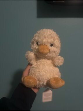 Jellycat Duckling Soft Toy - Cream and Orange Small Pet Plush